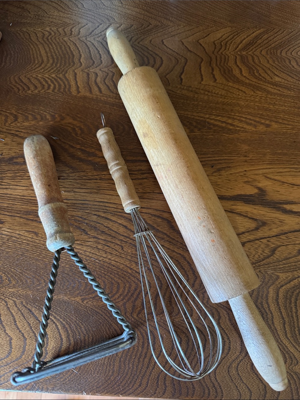 Rustic Primitive Farmhouse Wooden Kitchen hand tools for use or display